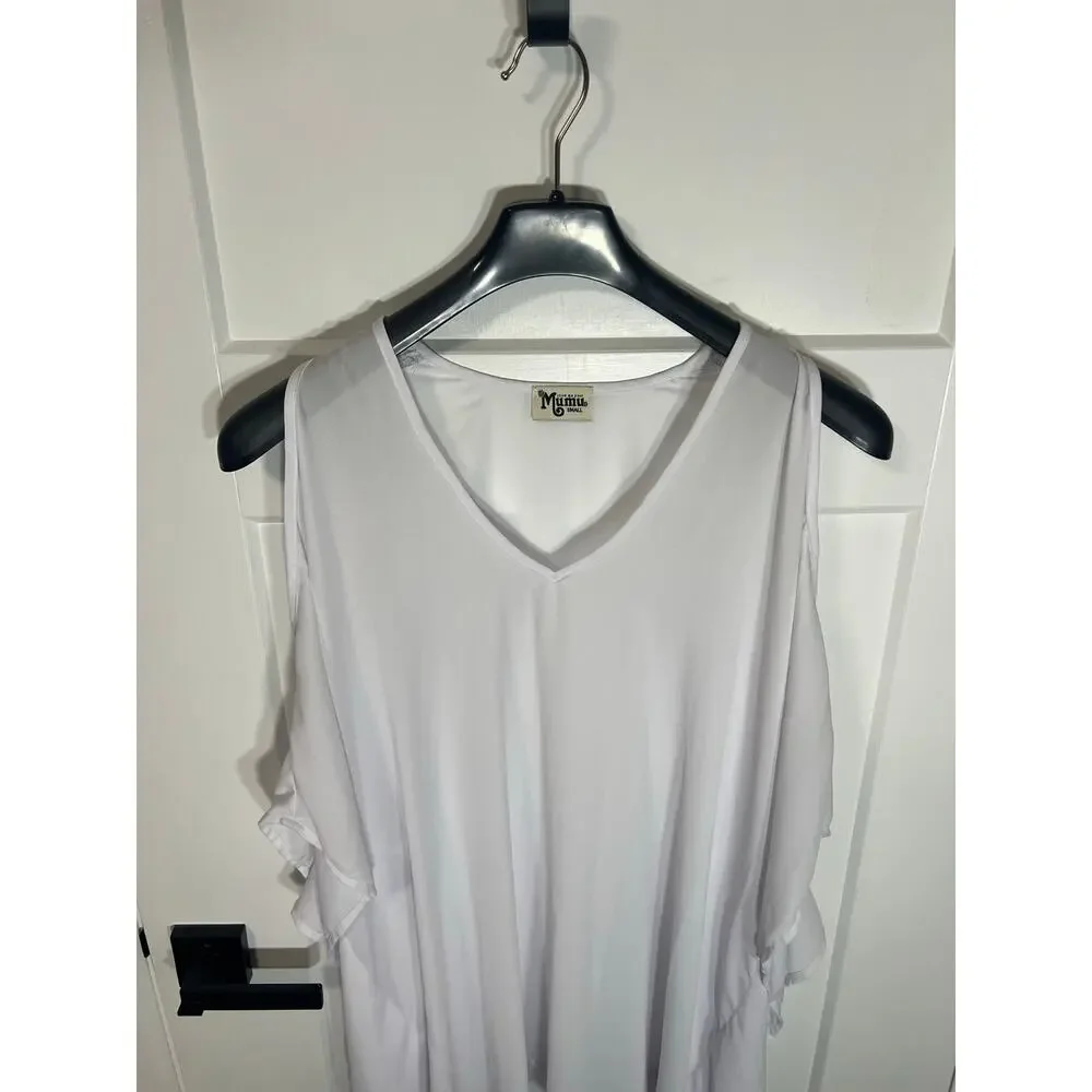 Show Me Your‎ Mumu Cold Shoulder Oversized Tunic Sheer Size S Small Women - Picture 4 of 8